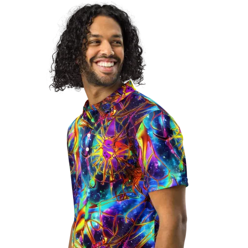 Starfire Circuit on a Men's Slim Fit Polo Shirt