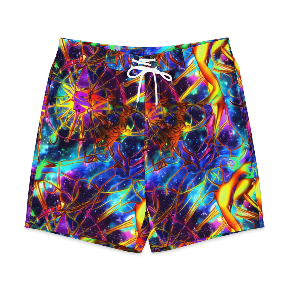 Starfire Circuit on Men's Board Shorts — Front