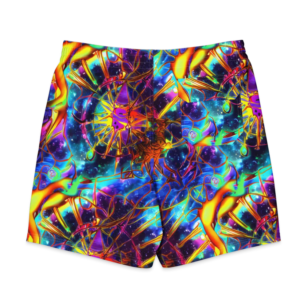 Starfire Circuit on Men's Board Shorts — Back