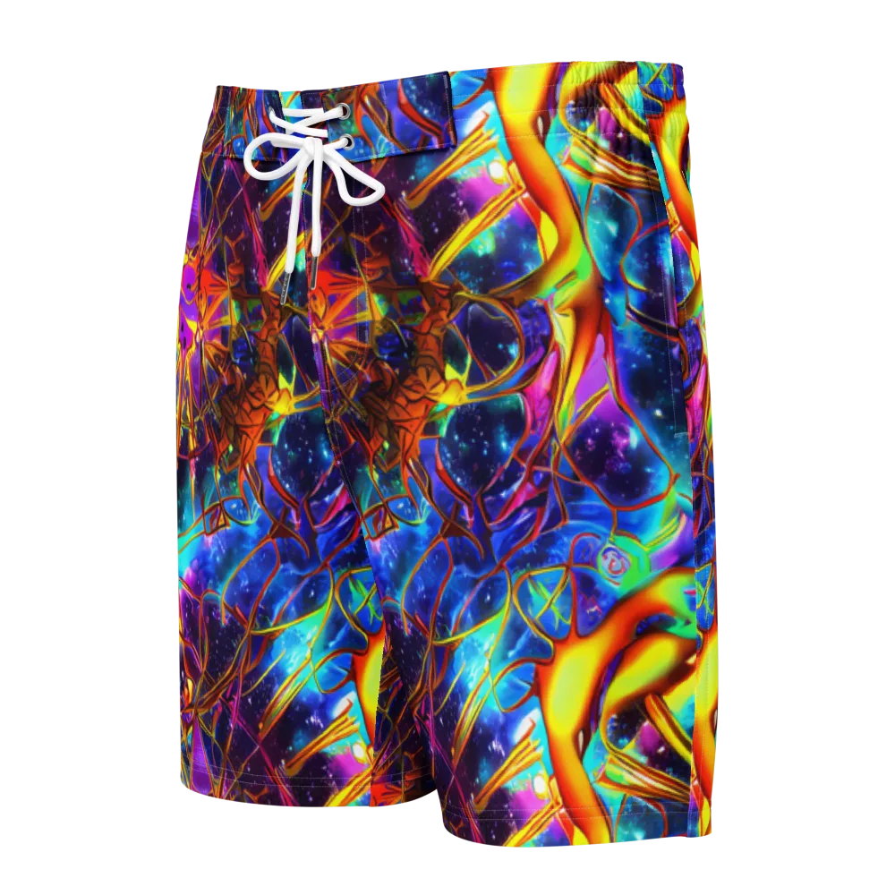 Starfire Circuit on Men's Board Shorts — Front