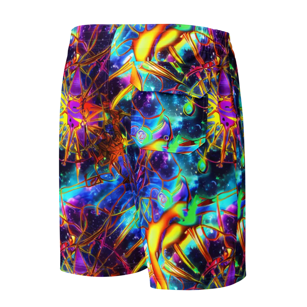 Starfire Circuit on Men's Board Shorts — Back