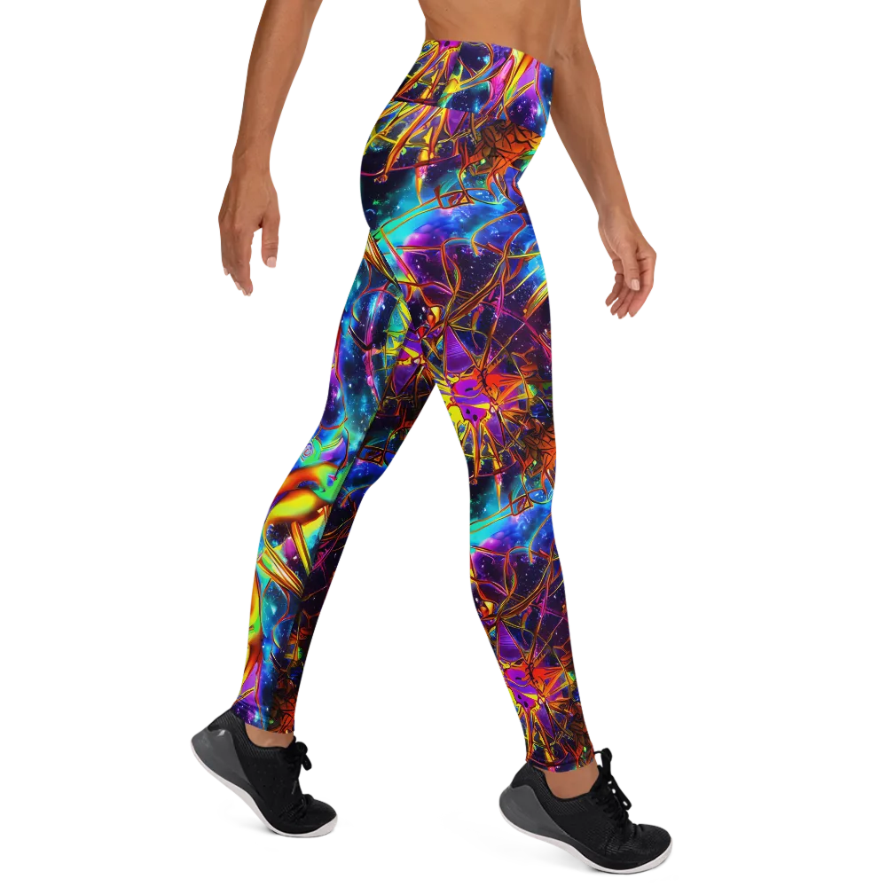 Starfire Circuit on Yoga Leggings — Right