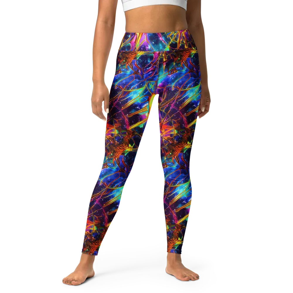 Starfire Circuit on Yoga Leggings — Front