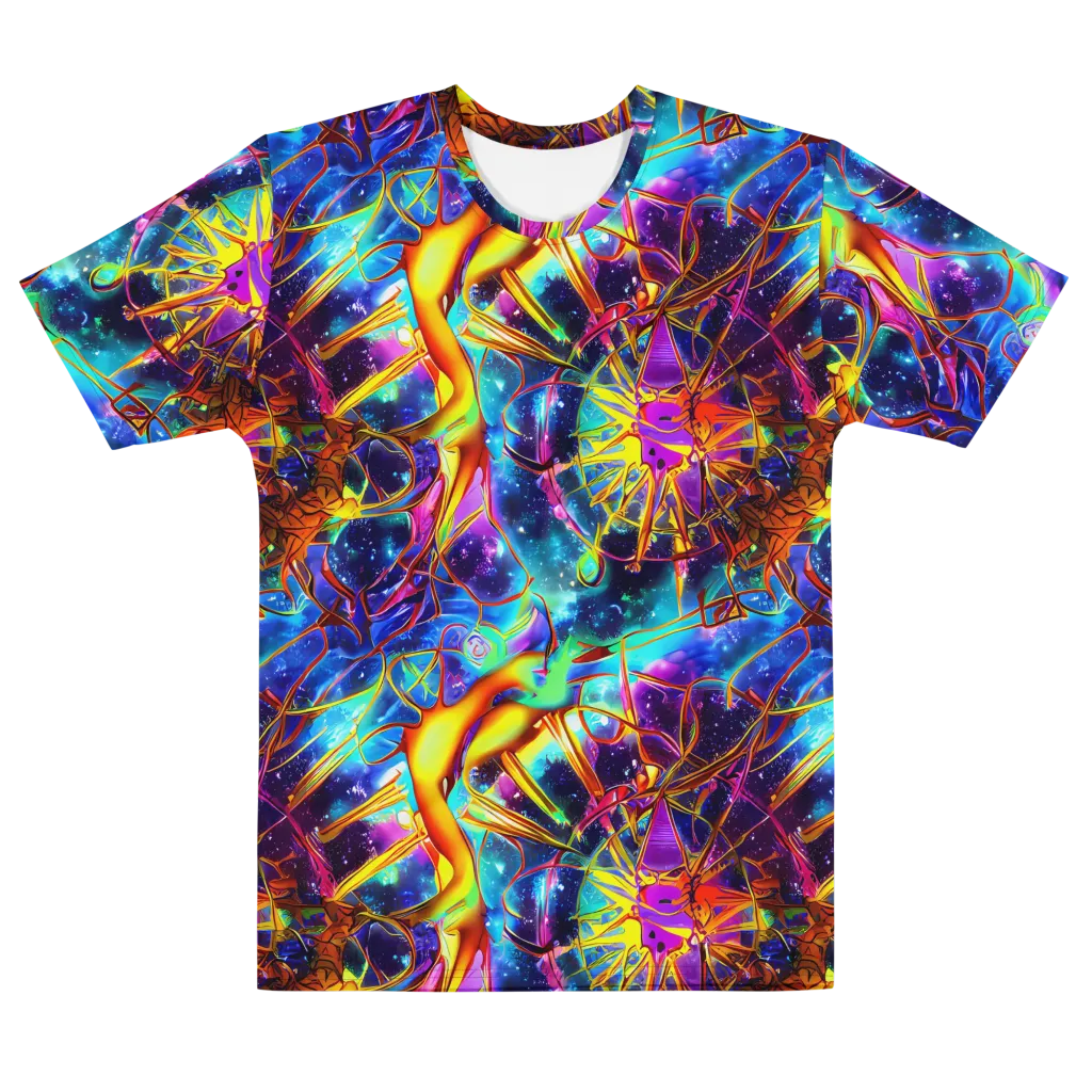 Starfire Circuit on Men's Cotton Crew Neck T-Shirt — Front