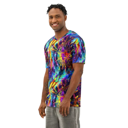 Starfire Circuit on a Men's Cotton Crew Neck T-Shirt