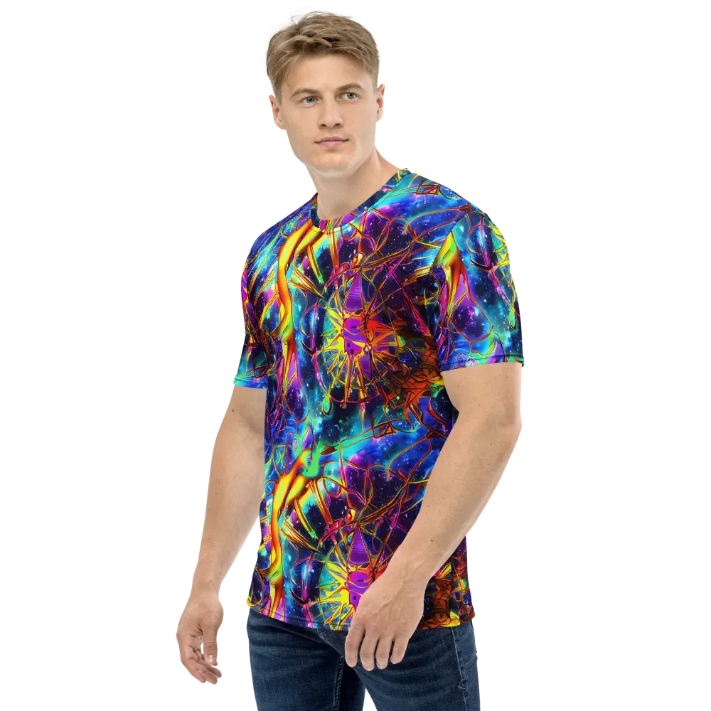 Starfire Circuit on Men's Crew Neck T-Shirt — Left