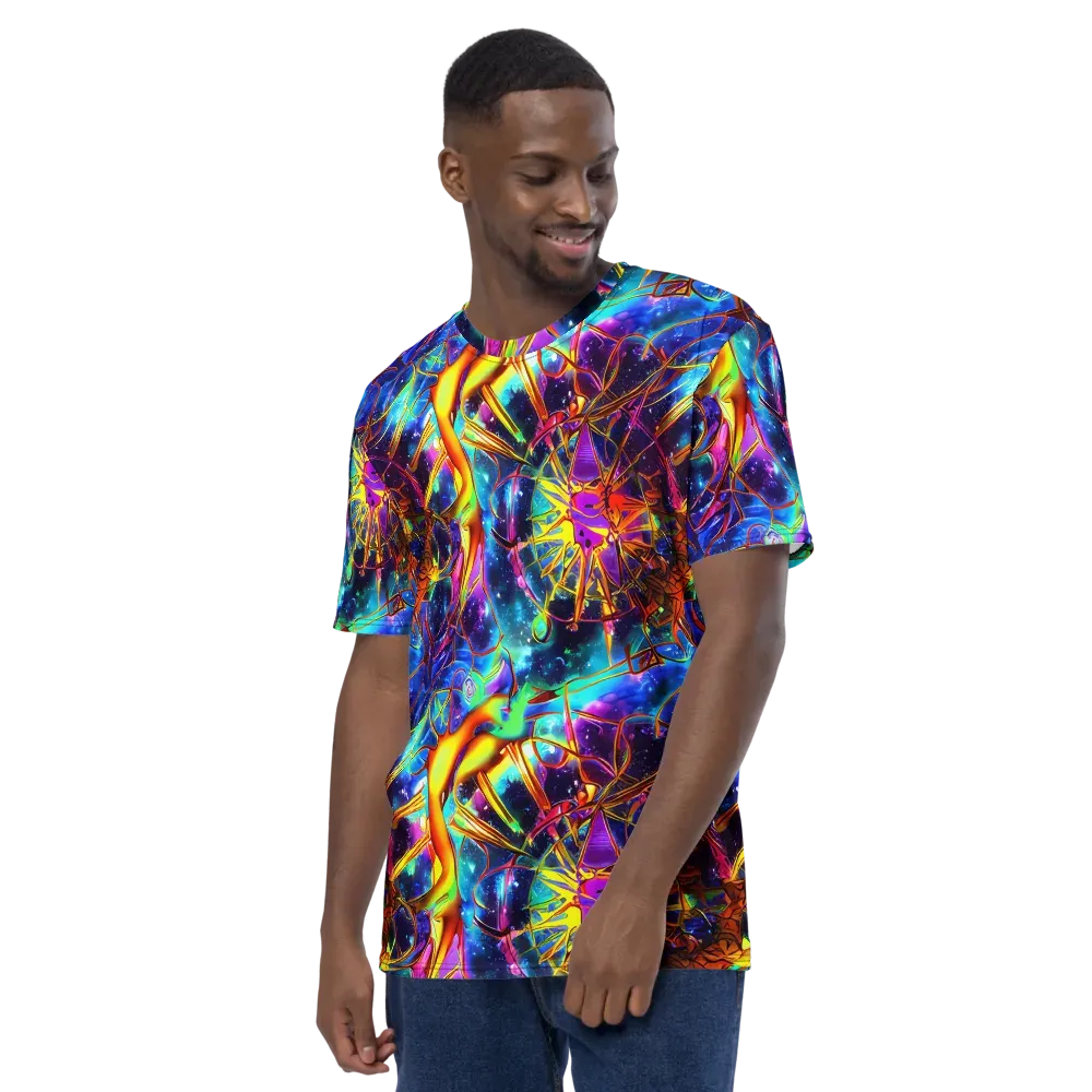 Starfire Circuit on Men's Crew Neck T-Shirt — Left
