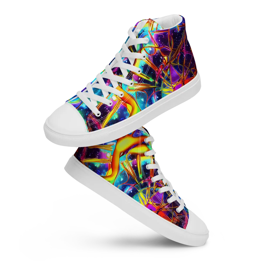 Starfire Circuit on Men's High Top Canvas Shoes — Front