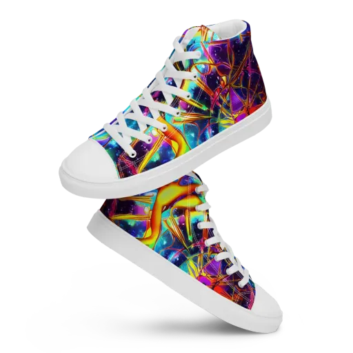 Starfire Circuit on a Women's High Top Canvas Shoes