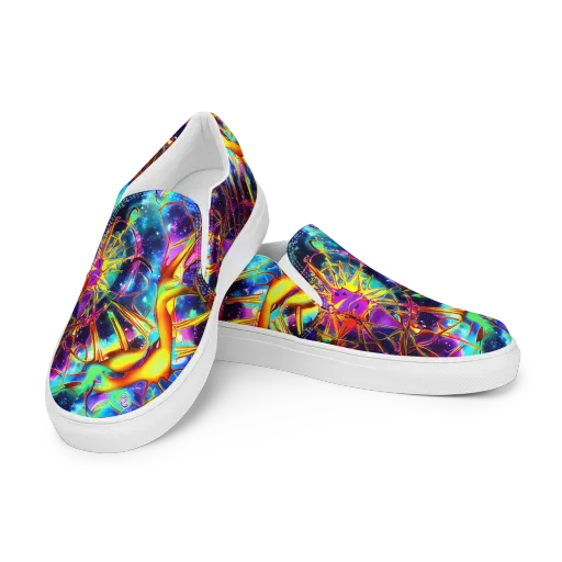 Starfire Circuit on a Men's Slip-On Canvas Shoes