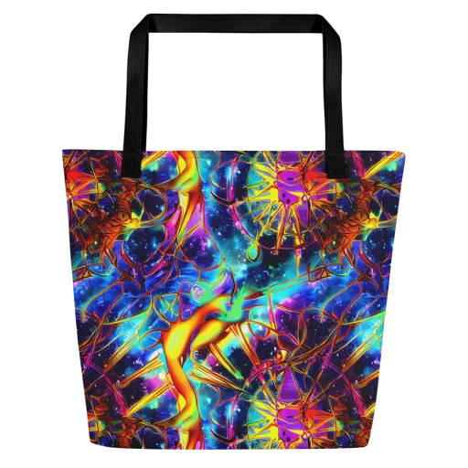 Starfire Circuit on a Large Tote Bag W/ Pocket