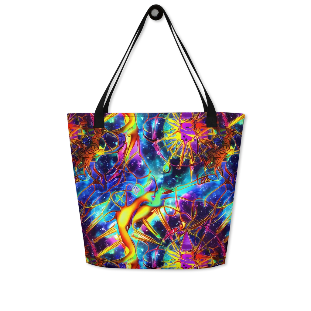 Starfire Circuit on Large Tote Bag W/ Pocket — Front