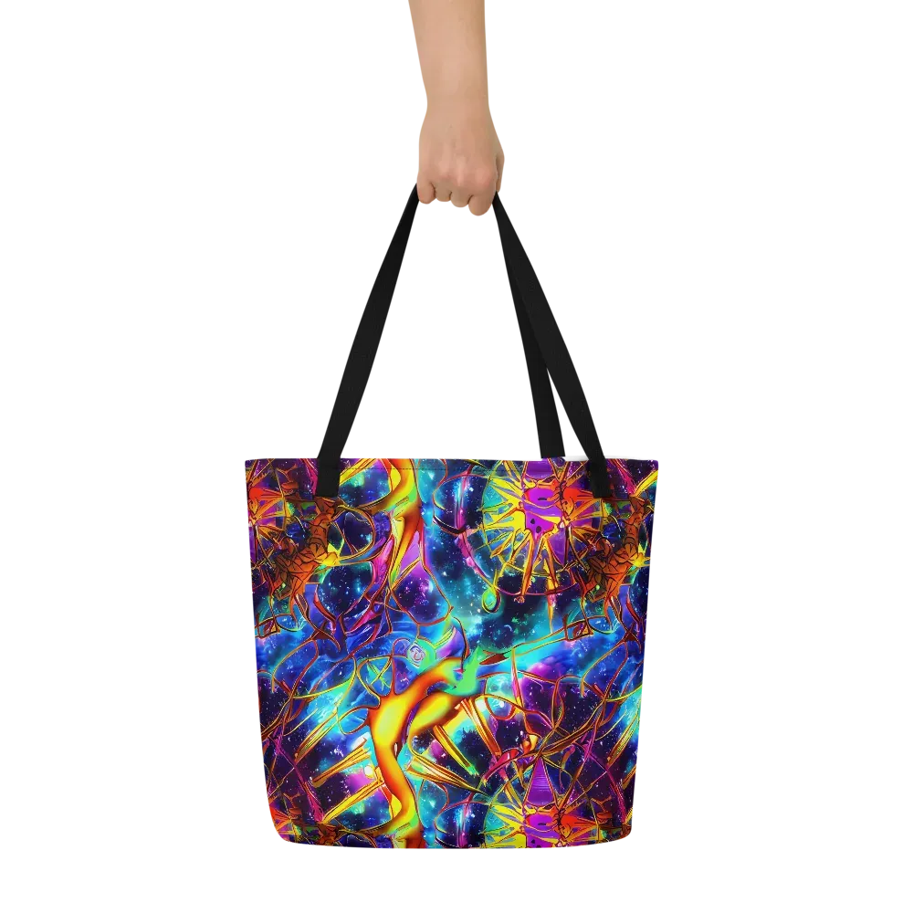 Starfire Circuit on Large Tote Bag W/ Pocket — Front