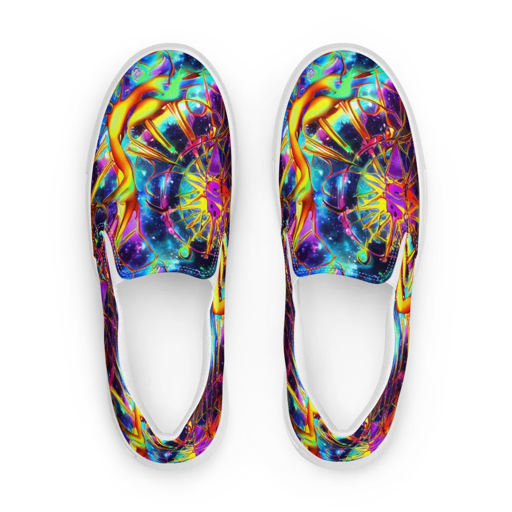 Starfire Circuit on Women's Slip-On Canvas Shoes — Front