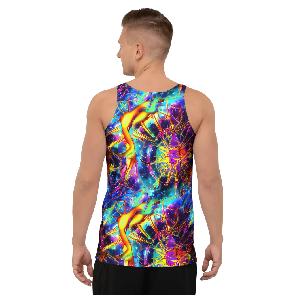 Starfire Circuit on Men's Tank Top — Back