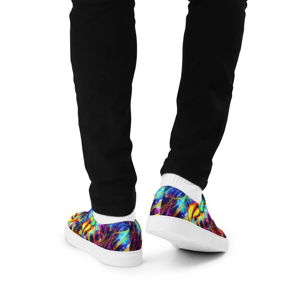 Starfire Circuit on Men's Lace-Up Canvas Shoes — Back