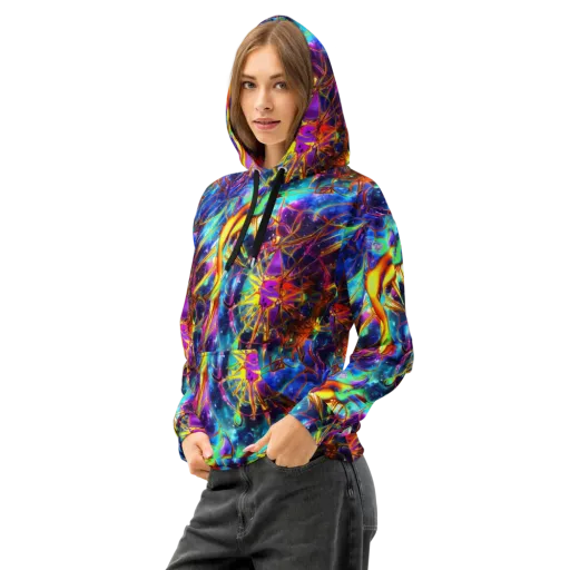 Starfire Circuit on a Cotton Hoodie