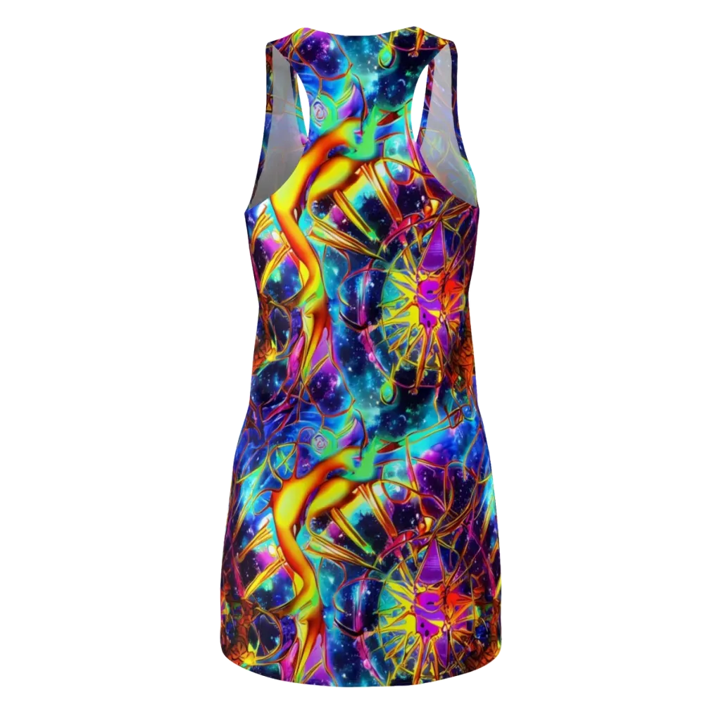 Starfire Circuit on Racerback Dress — Back