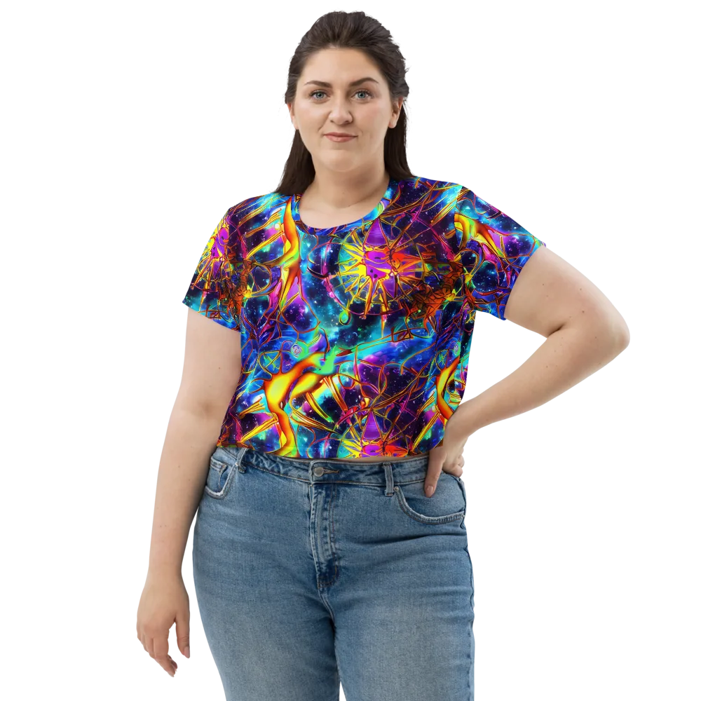 Starfire Circuit on Crop Tee — Front