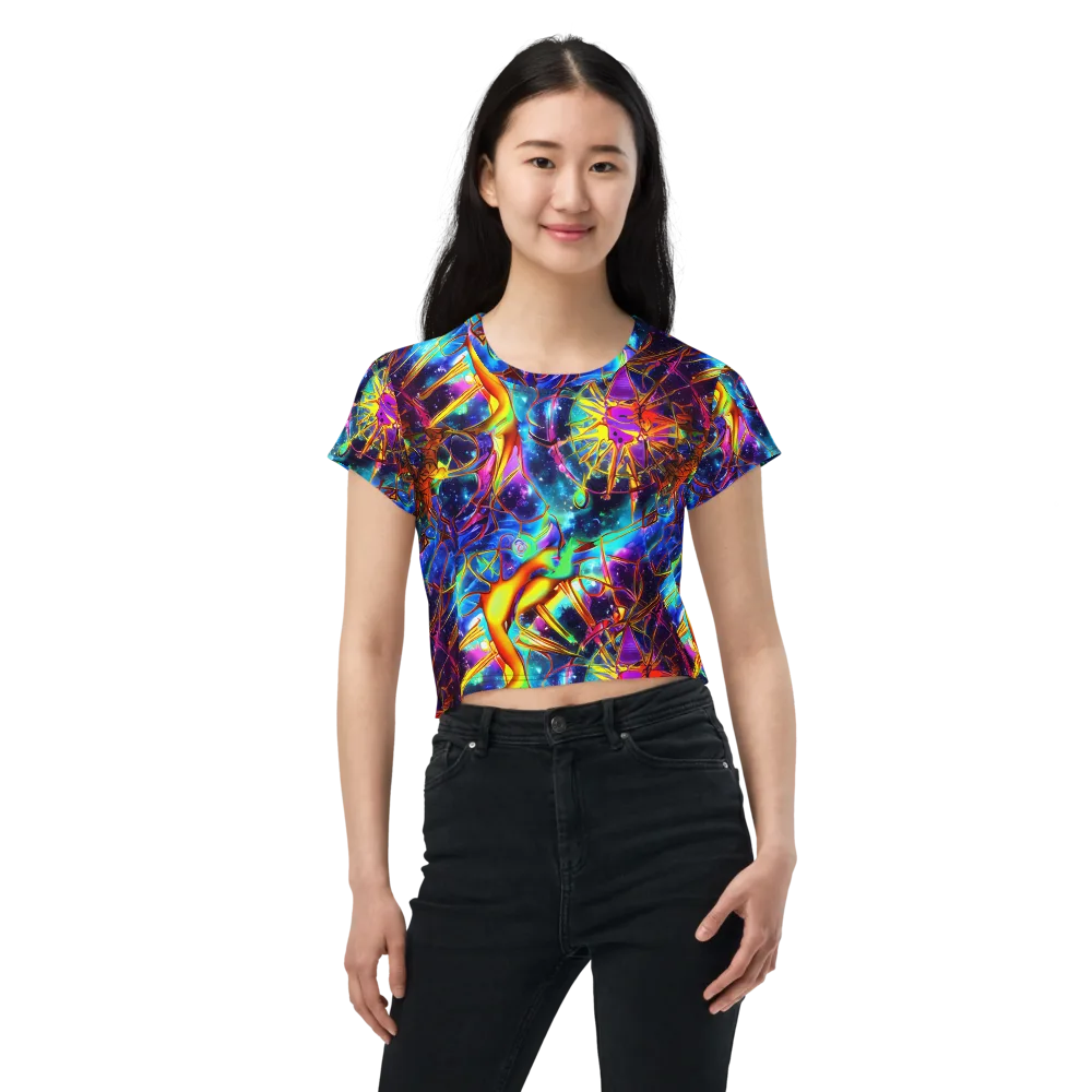 Starfire Circuit on Crop Tee — Front