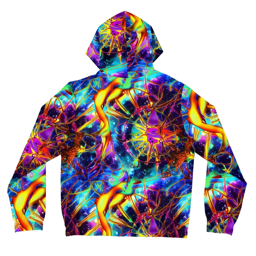 Starfire Circuit on Women's Full-Zip Hoodie — Back