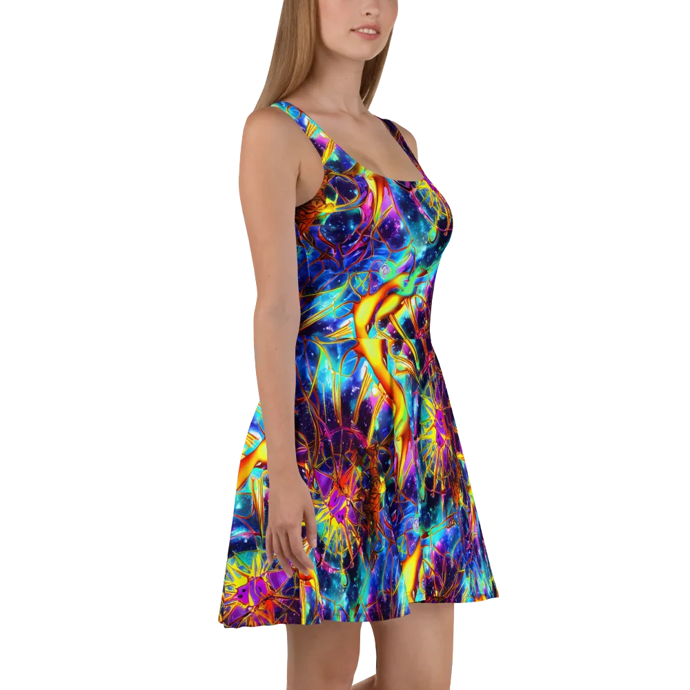 Starfire Circuit on Skater Dress — Right