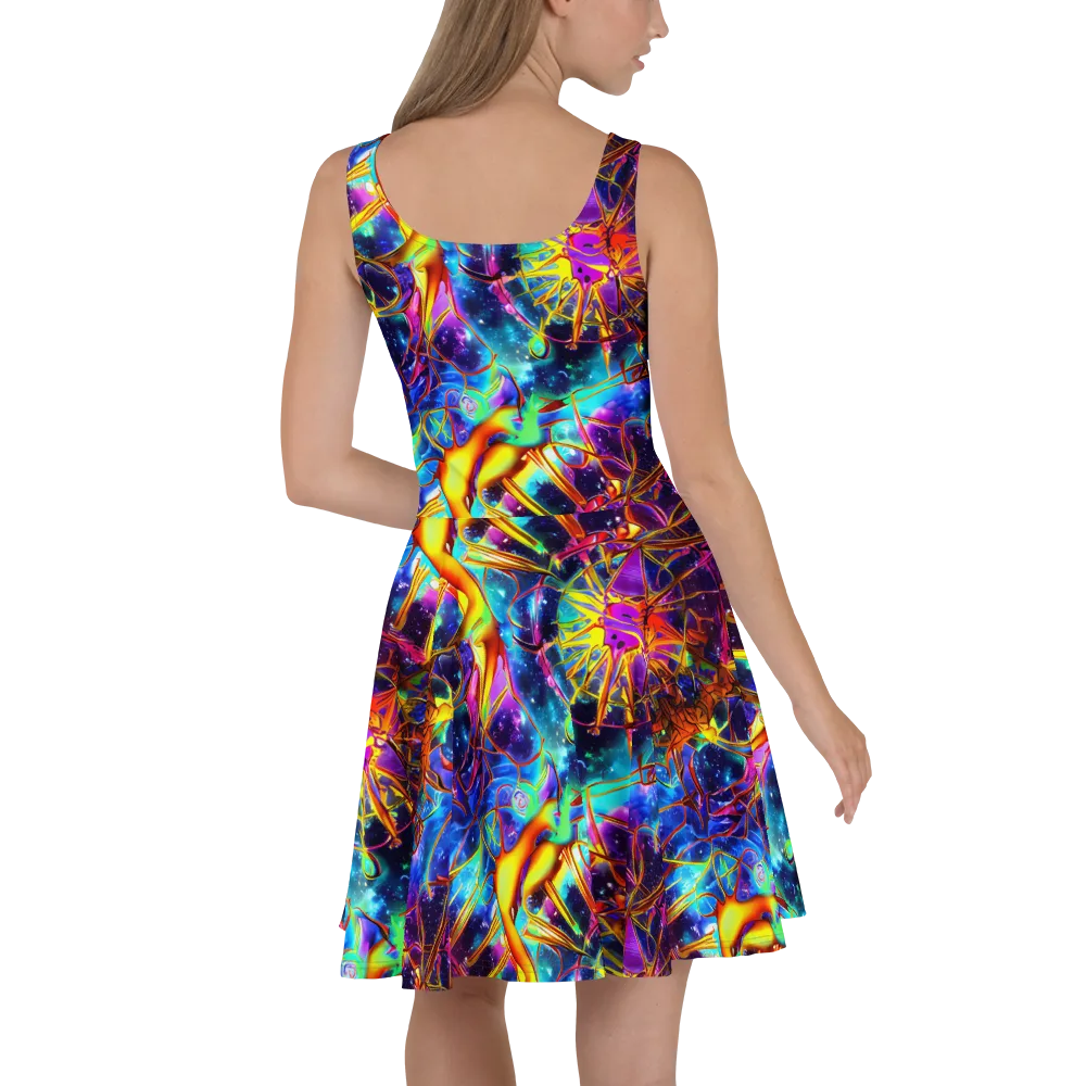 Starfire Circuit on Skater Dress — Back