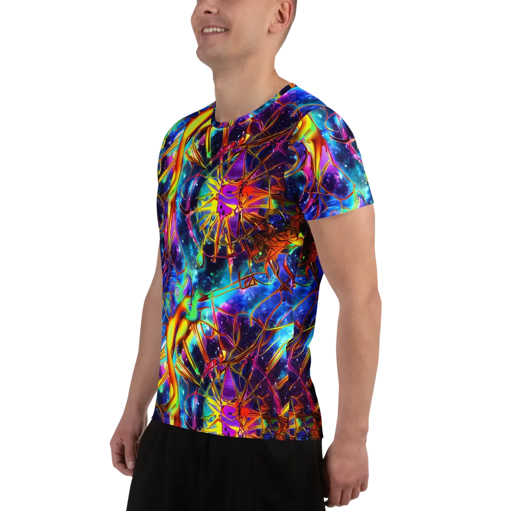 Starfire Circuit on Men's Athletic T-Shirt — Left
