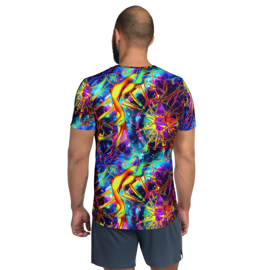 Starfire Circuit on Men's Athletic T-Shirt — Back
