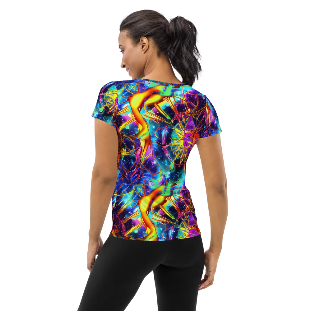 Starfire Circuit on Women's Athletic T-Shirt — Back