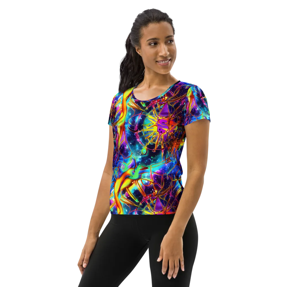 Starfire Circuit on Women's Athletic T-Shirt — Left