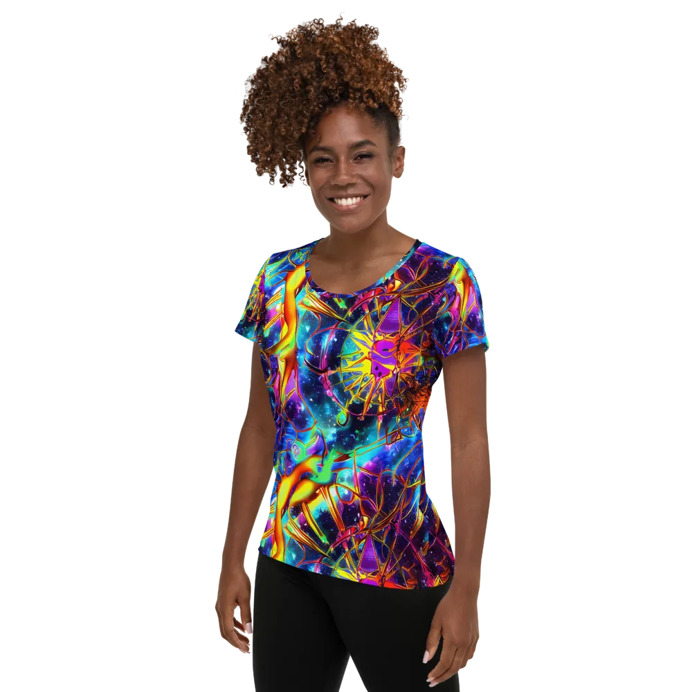 Starfire Circuit on Women's Athletic T-Shirt — Left