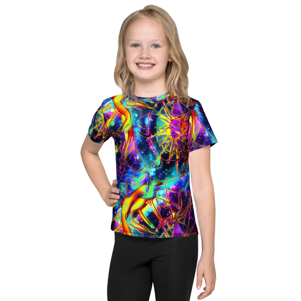 Starfire Circuit on Kids Crew Neck T-Shirt — Front