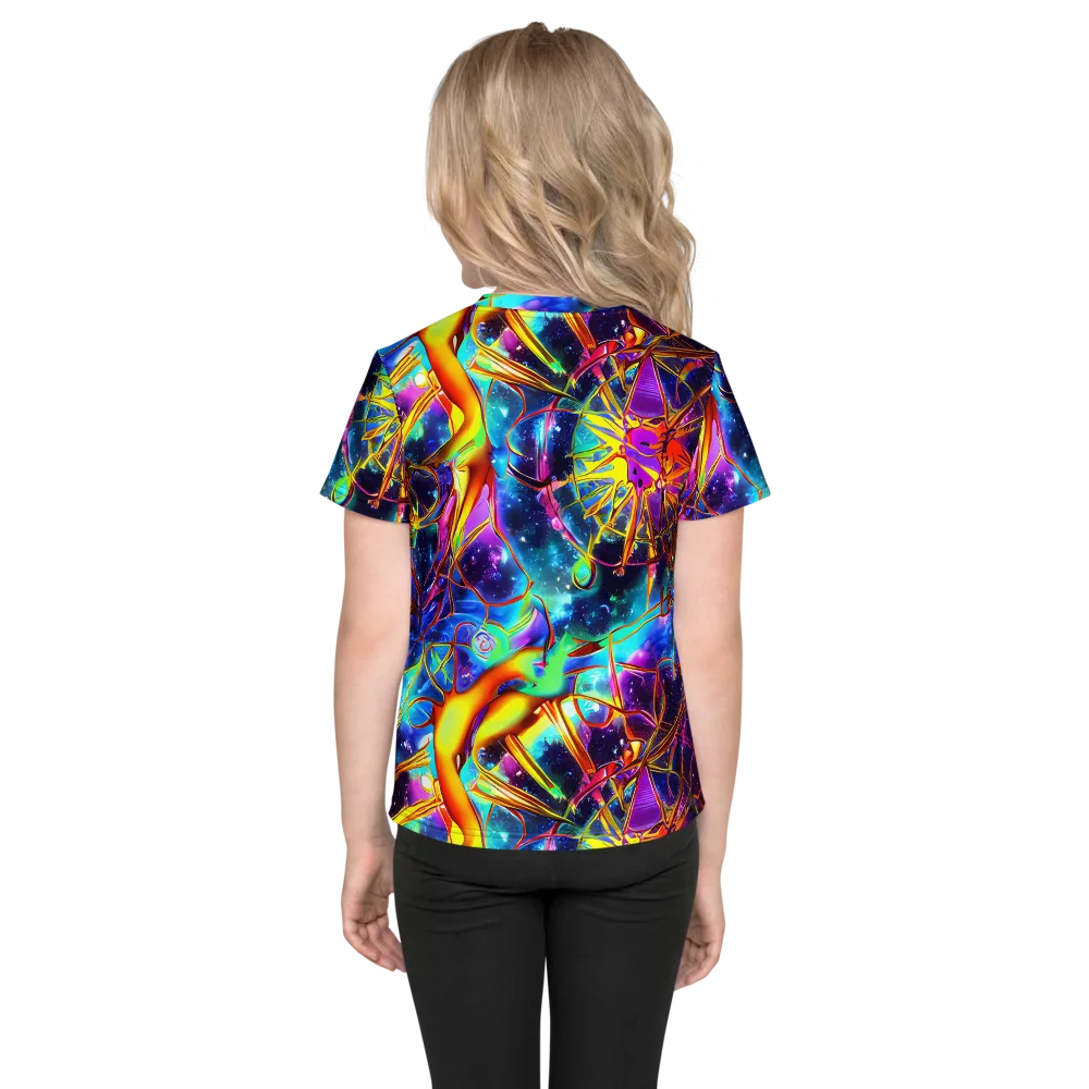 Starfire Circuit on Kids Crew Neck T-Shirt — Back