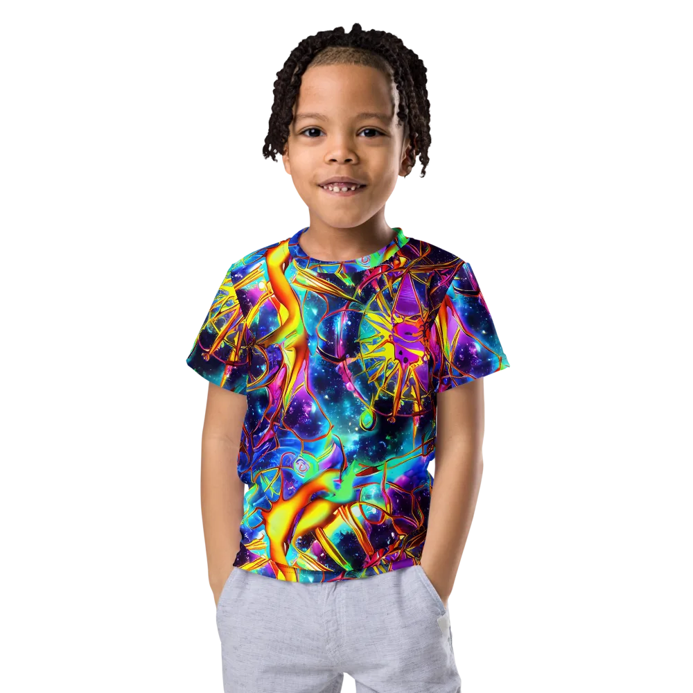 Starfire Circuit on Kids Crew Neck T-Shirt — Front