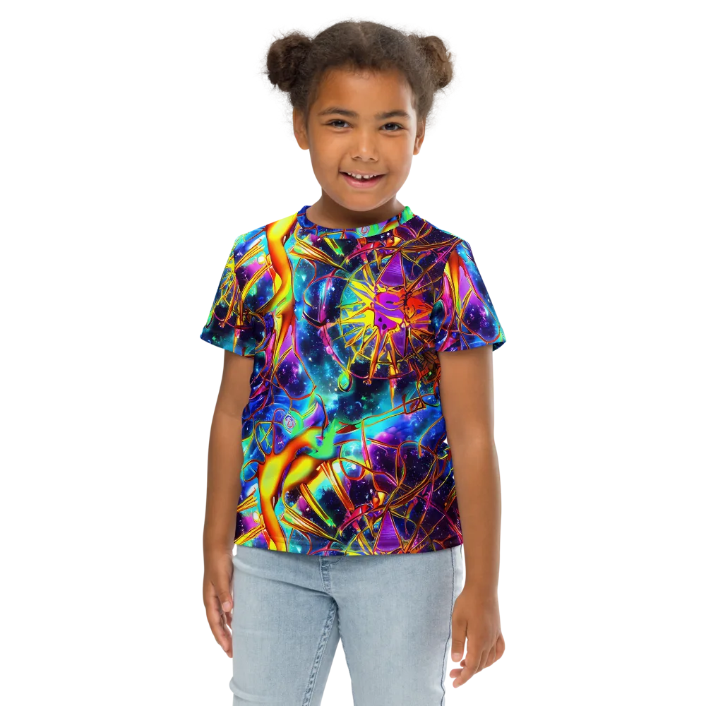 Starfire Circuit on Kids Crew Neck T-Shirt — Front