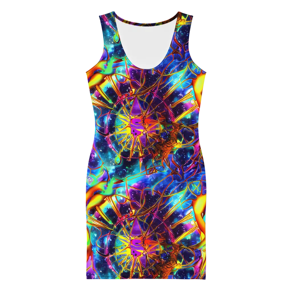 Starfire Circuit on Bodycon Dress — Front