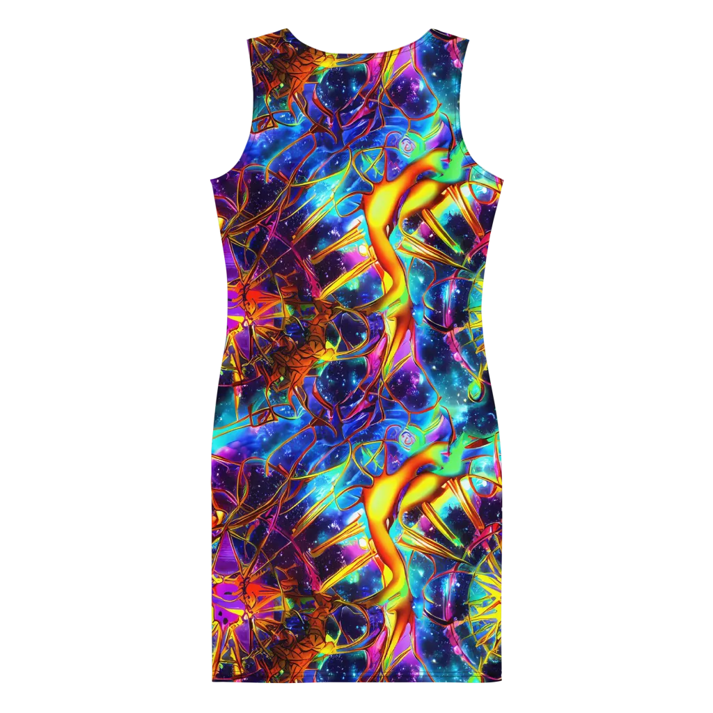 Starfire Circuit on Bodycon Dress — Back
