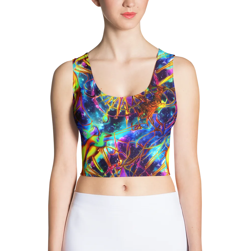 Starfire Circuit on Crop Top — Front