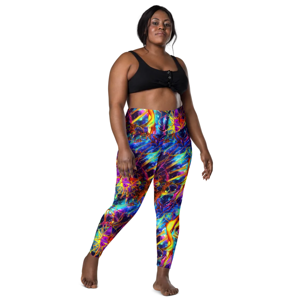 Starfire Circuit on Leggings with Pockets — Front
