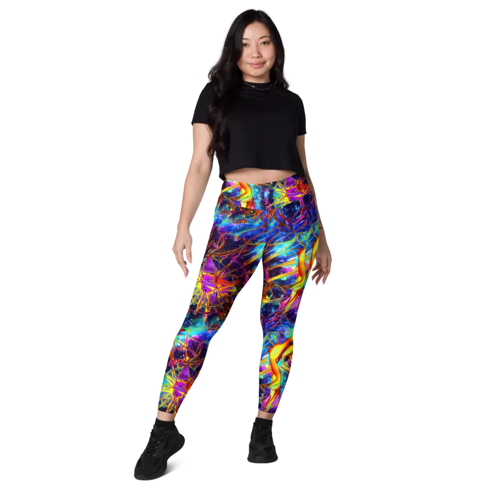 Starfire Circuit on Leggings with Pockets — Front
