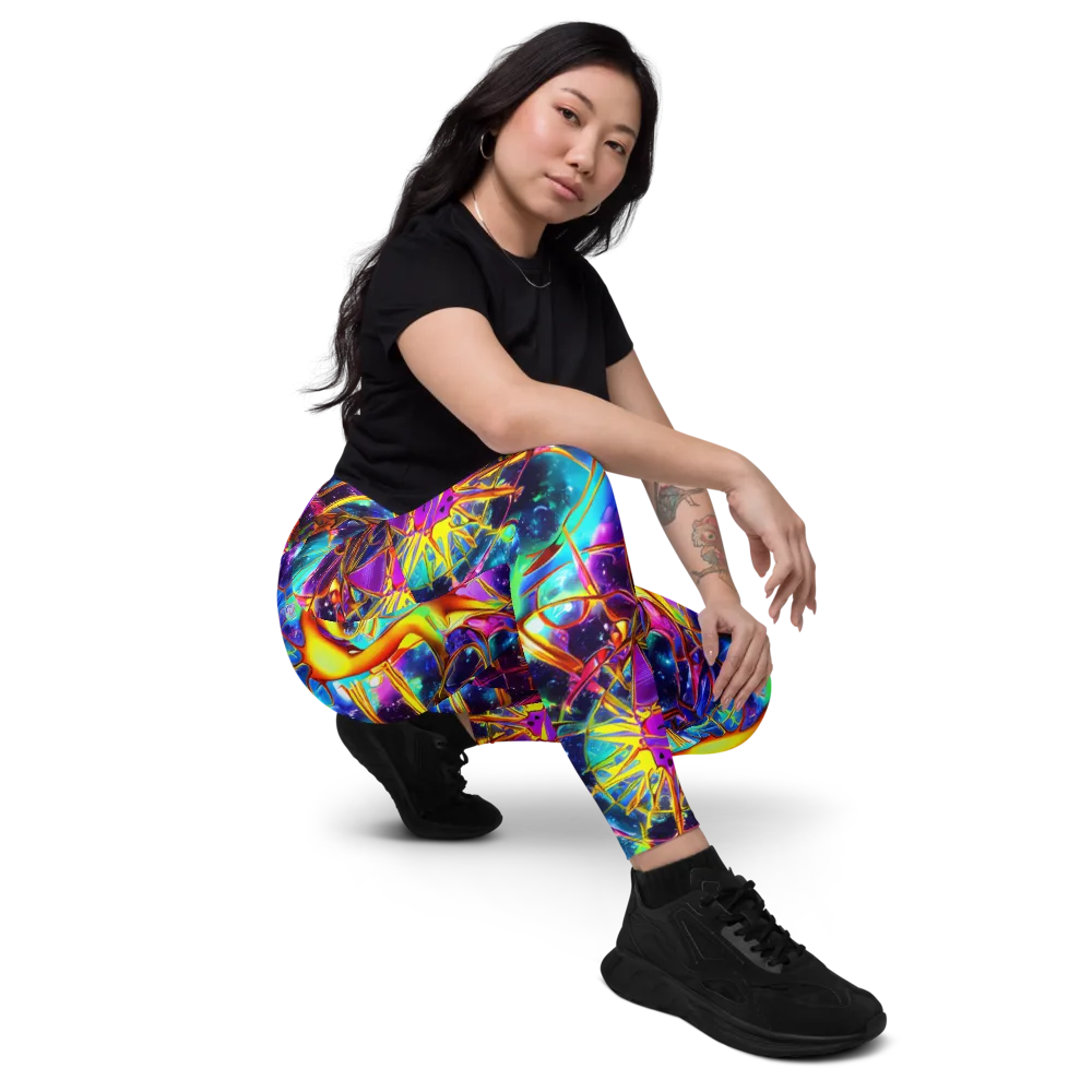 Starfire Circuit on Leggings with Pockets — Right Front