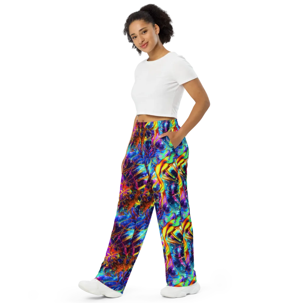 Starfire Circuit on Wide-Leg Pants — Left Front