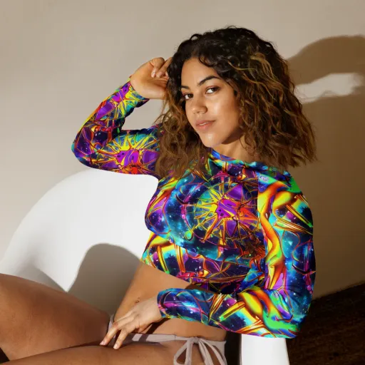 Starfire Circuit on a Long Sleeve Crop Top