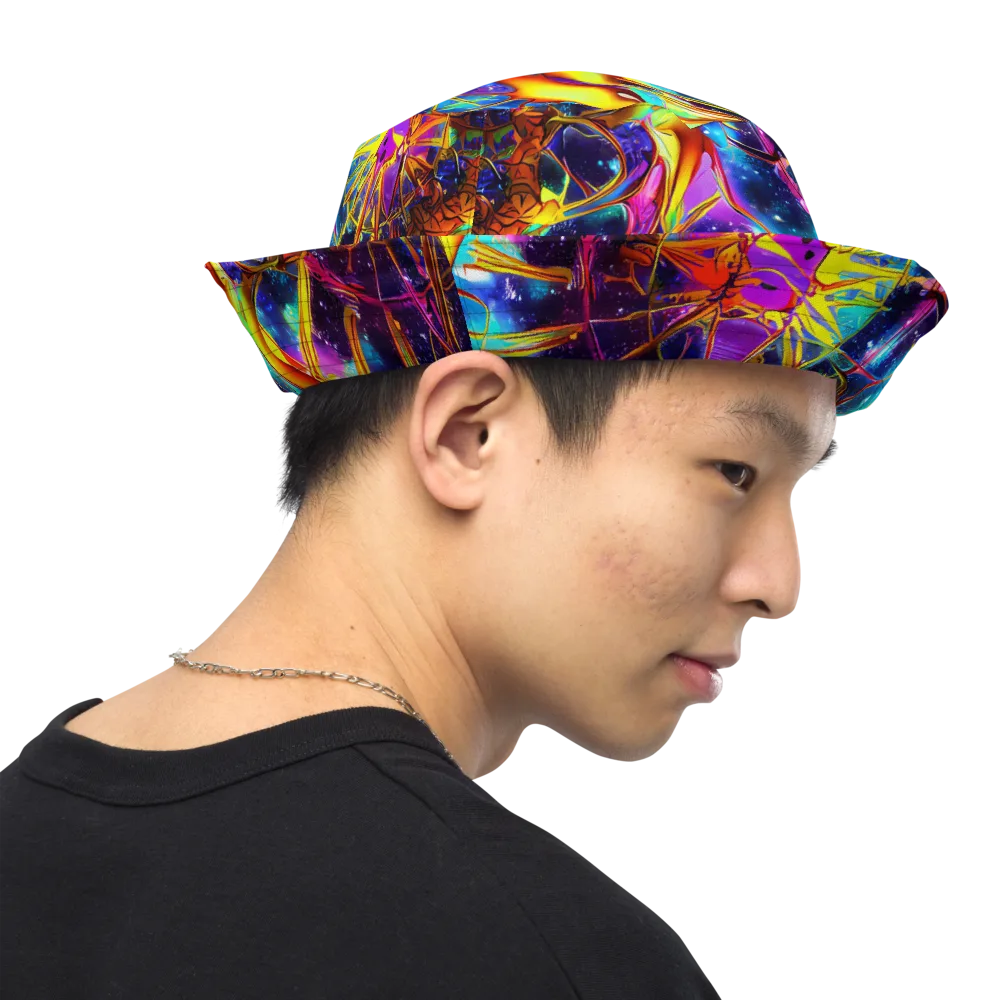Starfire Circuit on Reversible Bucket Hat — Right Outside