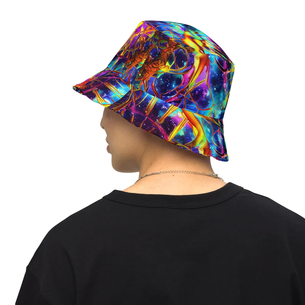 Starfire Circuit on Reversible Bucket Hat — Back Inside