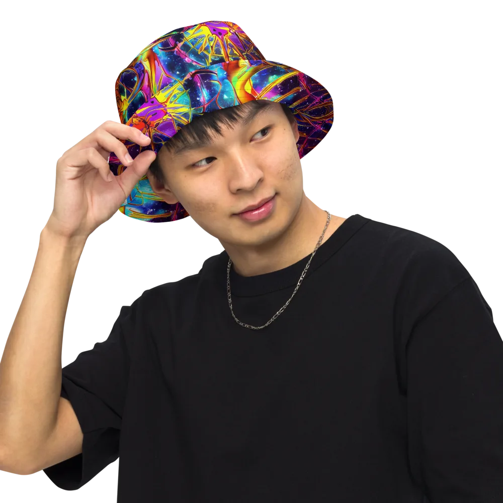 Starfire Circuit on Reversible Bucket Hat — Front Inside