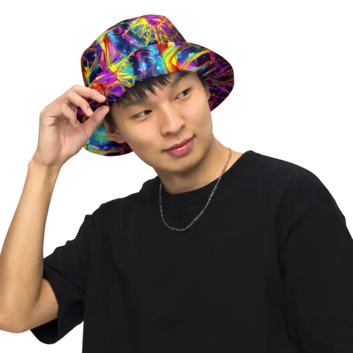 Starfire Circuit on a Reversible Bucket Hat