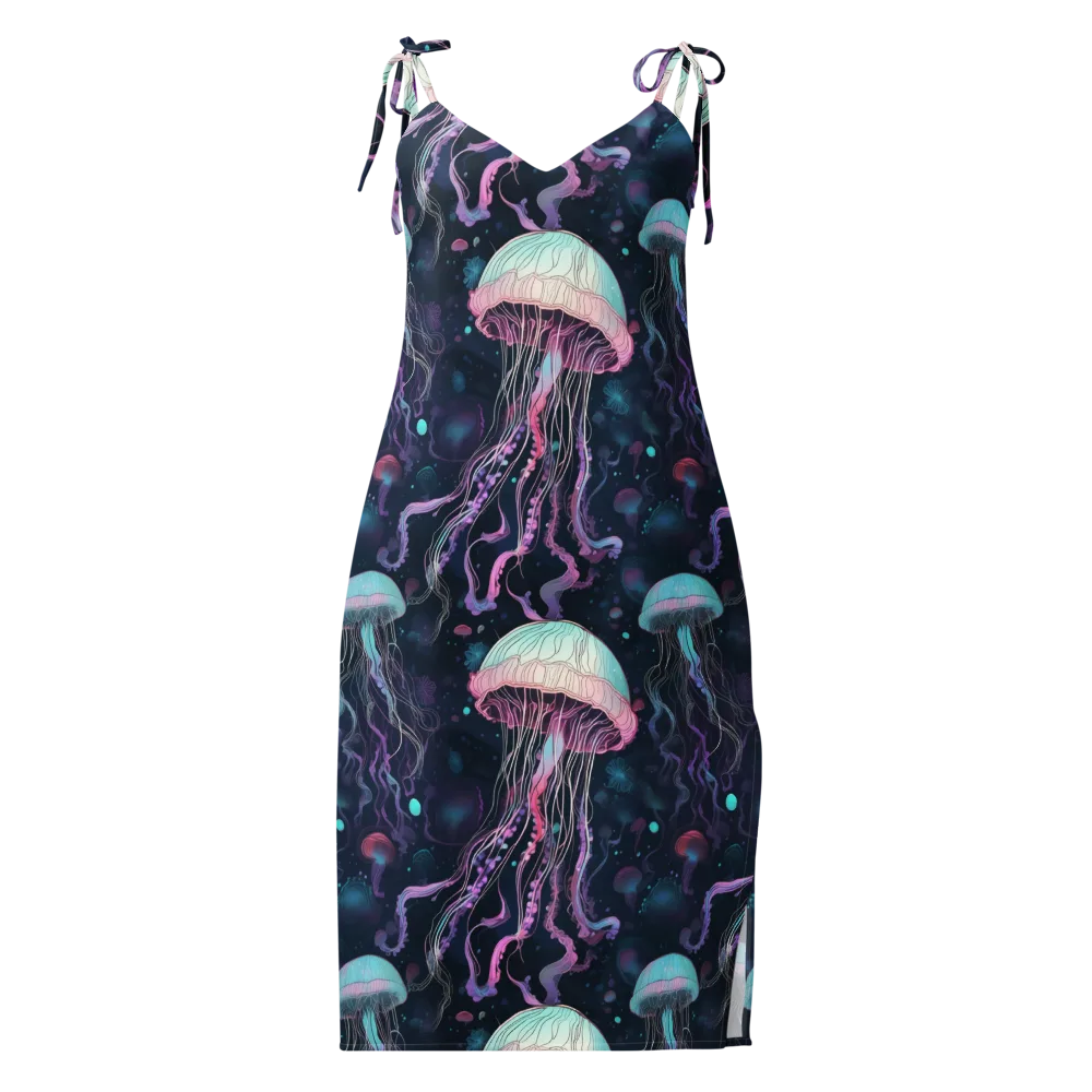Moonlit Medusa on Slip Dress — Front