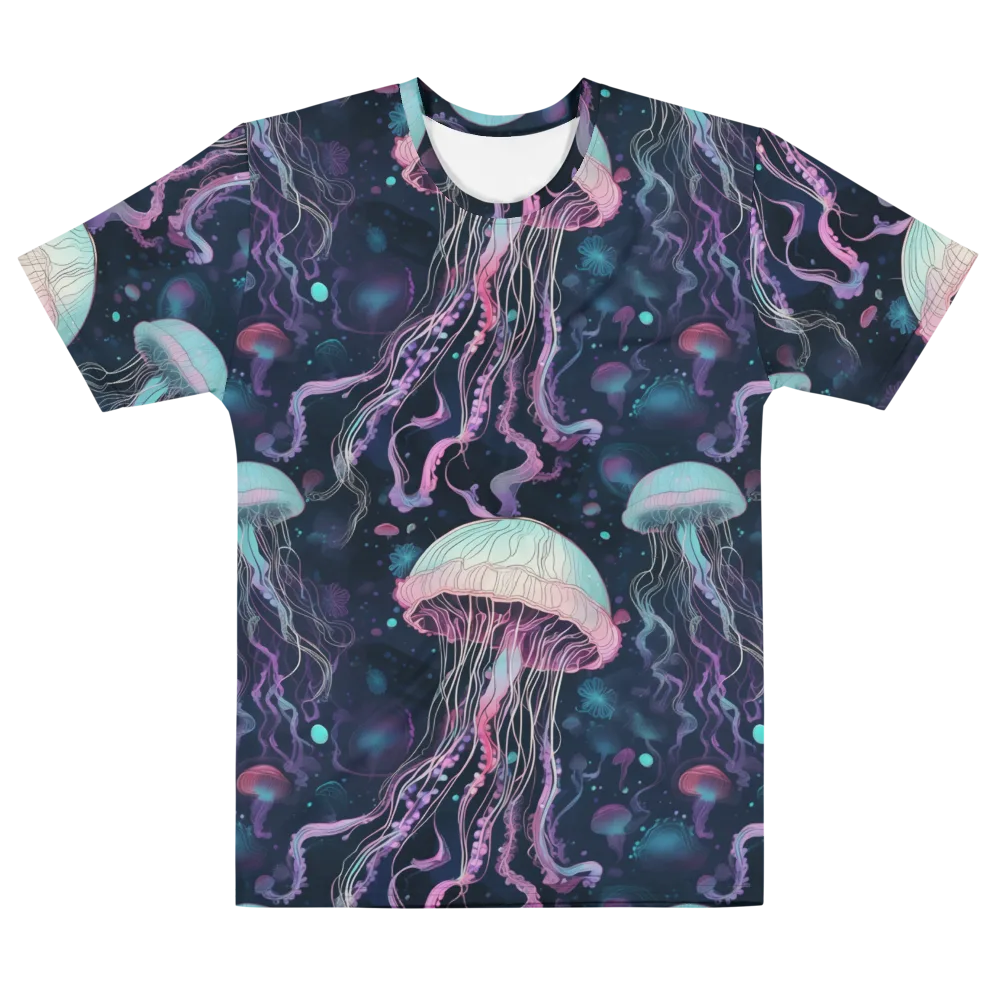 Moonlit Medusa on Men's Cotton Crew Neck T-Shirt — Front